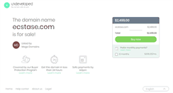 Desktop Screenshot of ecstase.com